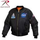 Rothco NASA MA-1 Flight Jacket - Black LARSON TACTICAL SUPPLY