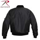 Rothco NASA MA-1 Flight Jacket - Black LARSON TACTICAL SUPPLY