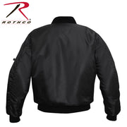 Rothco NASA MA-1 Flight Jacket - Black LARSON TACTICAL SUPPLY