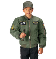Rothco Kids Flight Jacket With Patches LARSON TACTICAL SUPPLY