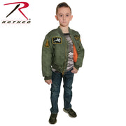 Rothco Kids Flight Jacket With Patches LARSON TACTICAL SUPPLY