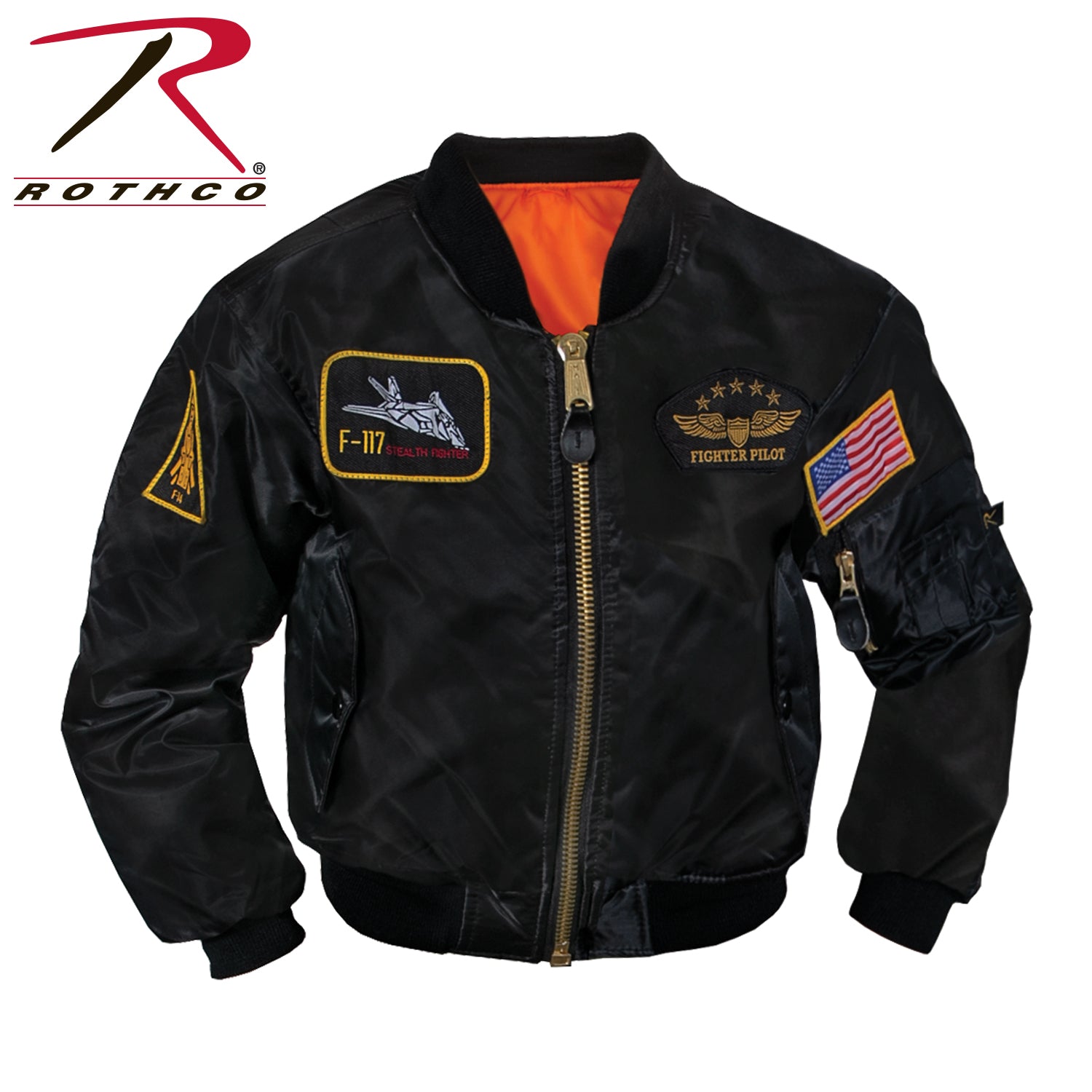 Rothco Kids Flight Jacket With Patches LARSON TACTICAL SUPPLY