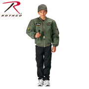 Rothco Kids Flight Jacket With Patches LARSON TACTICAL SUPPLY