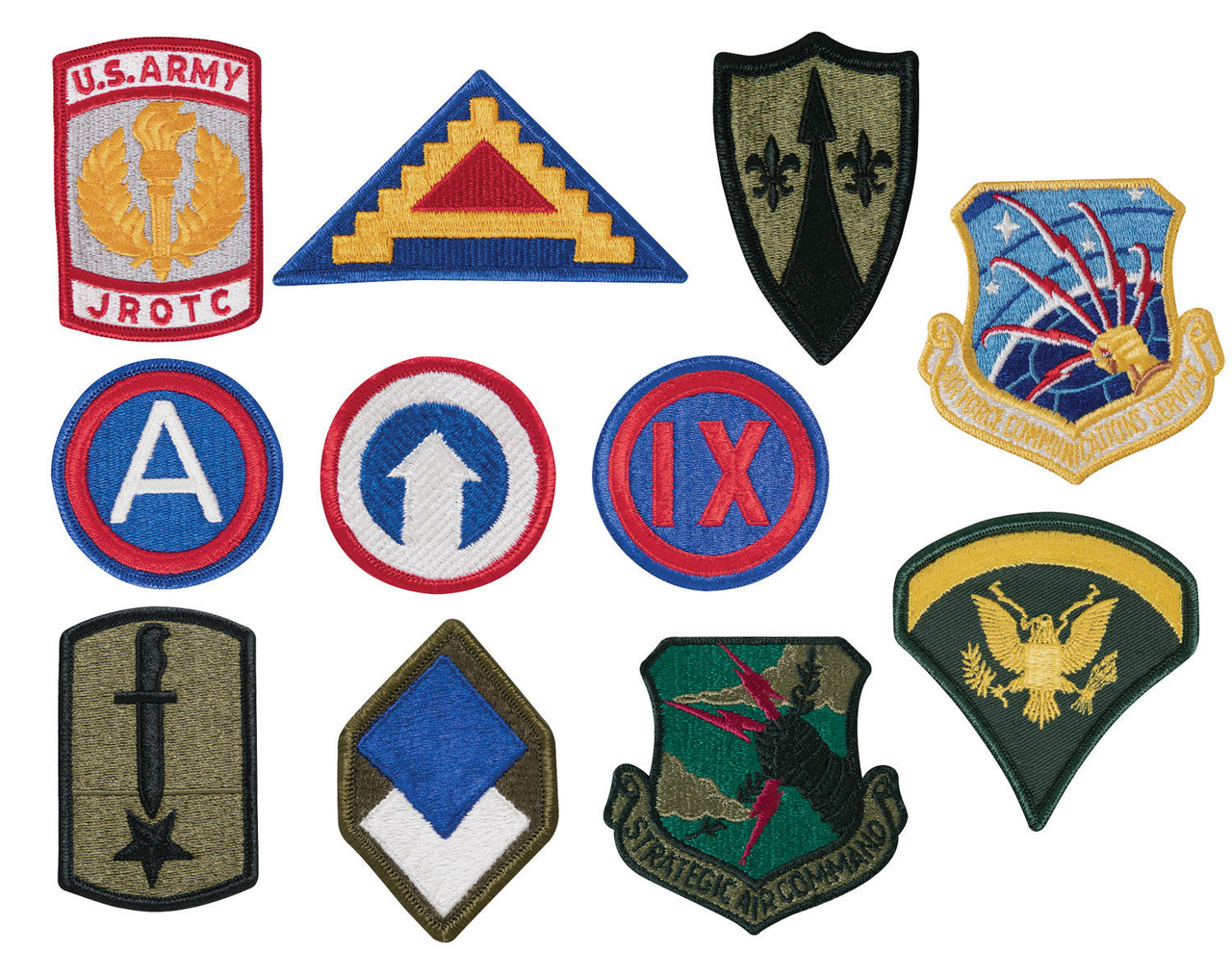 Rothco G.I. Military Assorted Military Patches LARSON TACTICAL SUPPLY