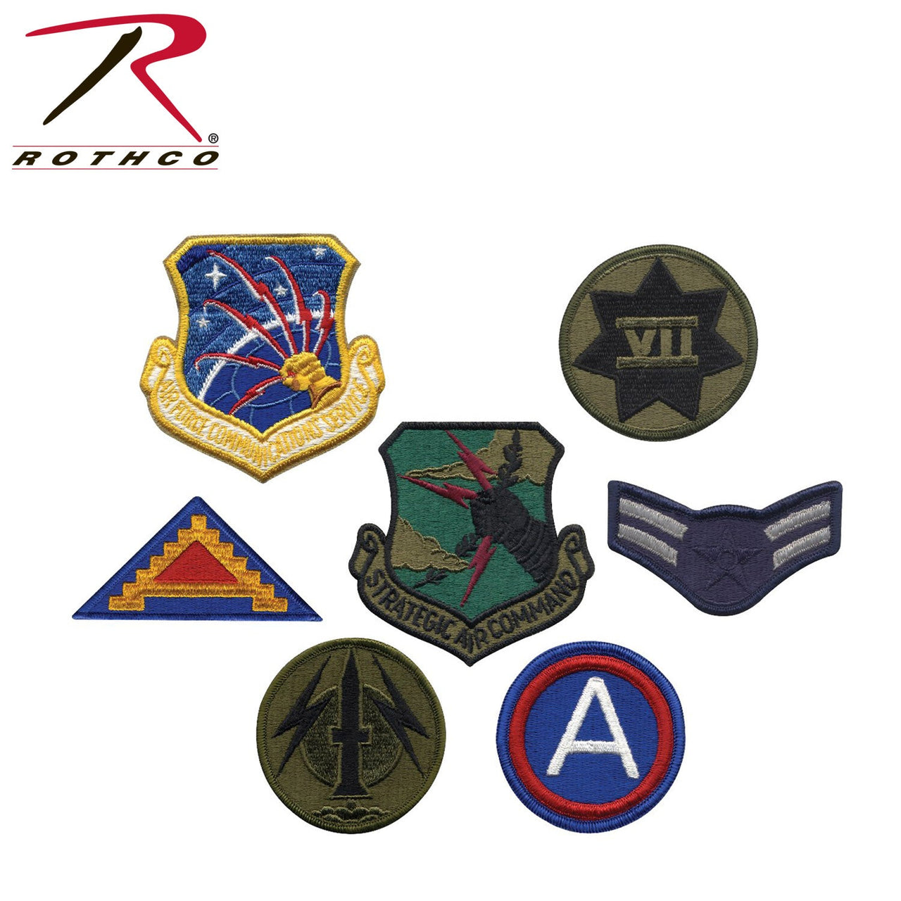 Rothco G.I. Military Assorted Military Patches LARSON TACTICAL SUPPLY
