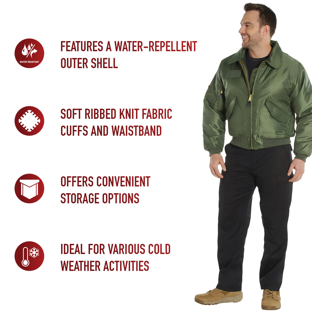 Rothco CWU-45P Flight Jacket LARSON TACTICAL SUPPLY