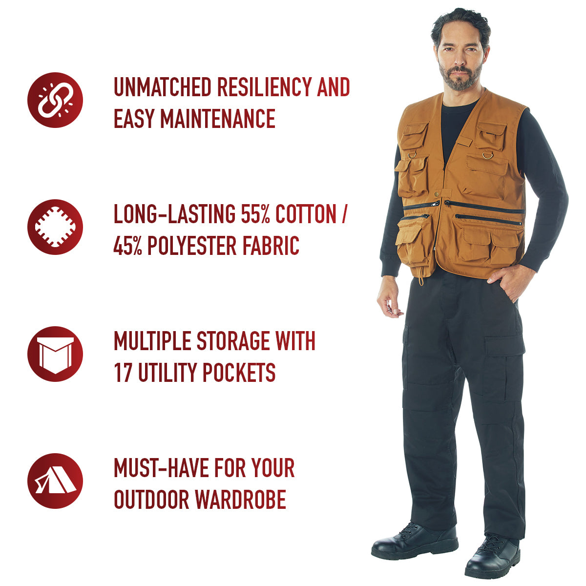 Rothco Uncle Milty Travel Vest LARSON TACTICAL SUPPLY