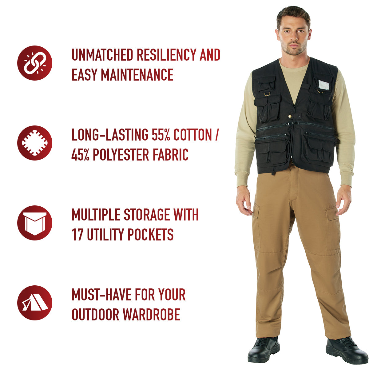 Rothco Uncle Milty Travel Vest LARSON TACTICAL SUPPLY