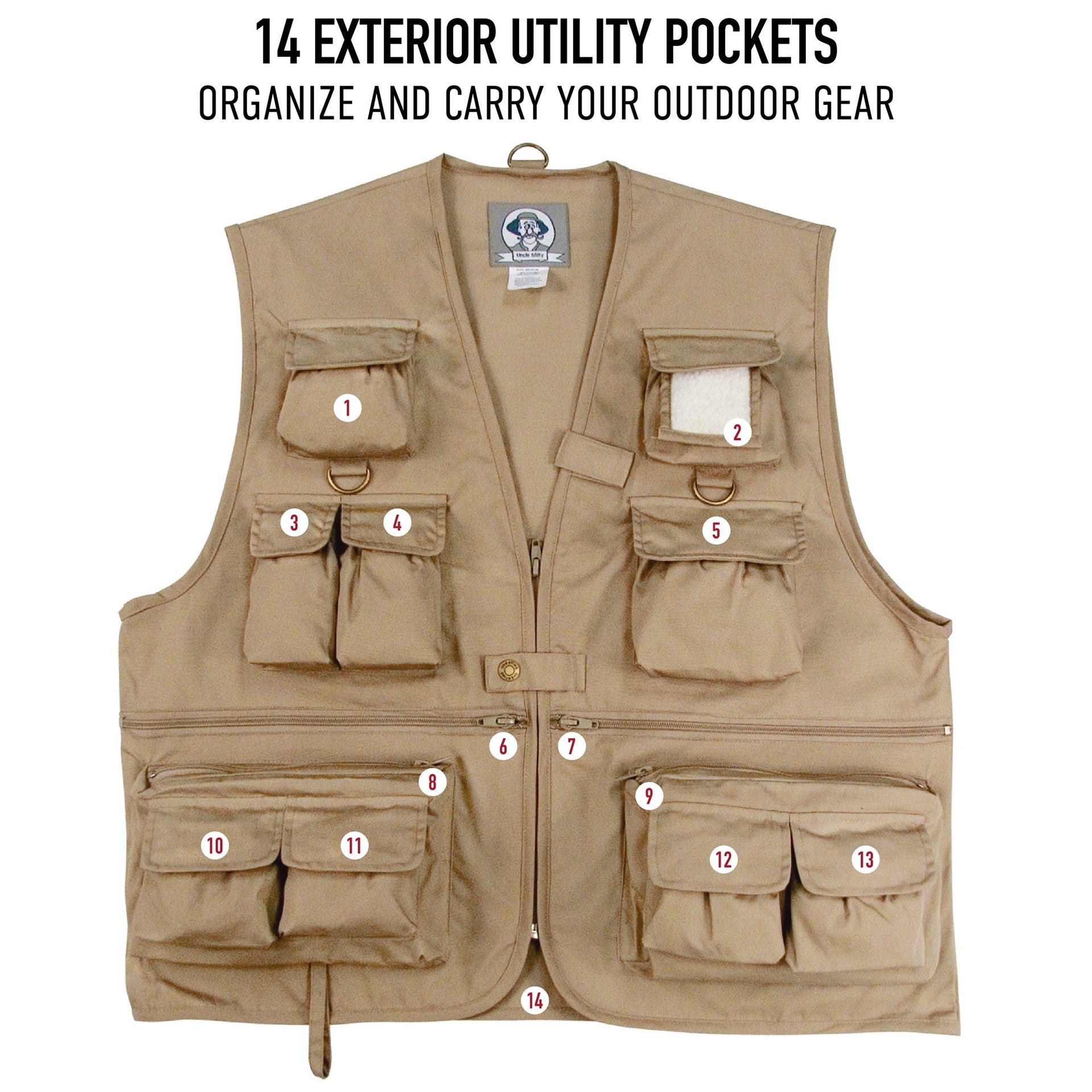 Rothco Uncle Milty Travel Vest LARSON TACTICAL SUPPLY