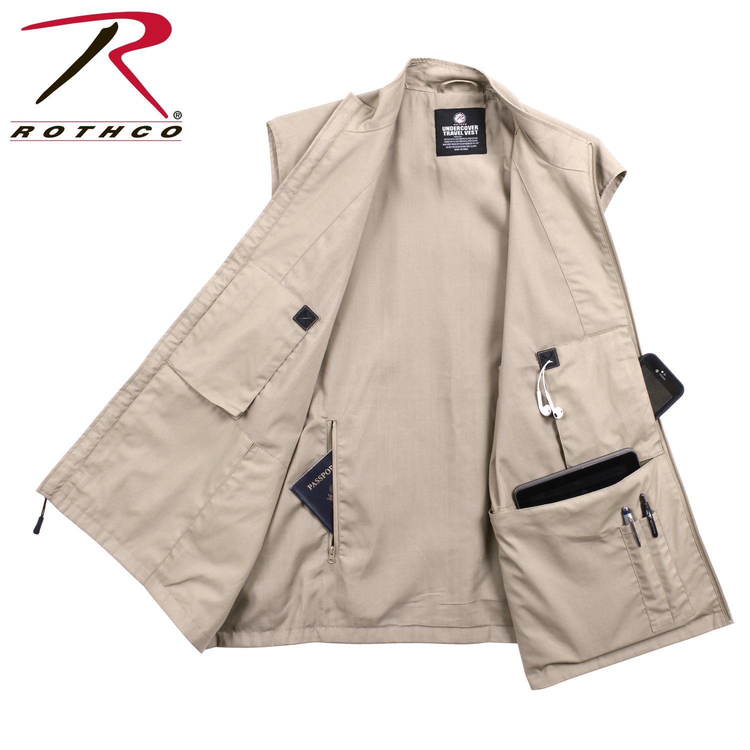 Rothco Undercover Travel Vest LARSON TACTICAL SUPPLY