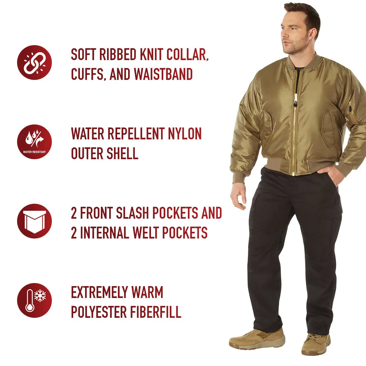 Rothco MA-1 Flight Jacket LARSON TACTICAL SUPPLY