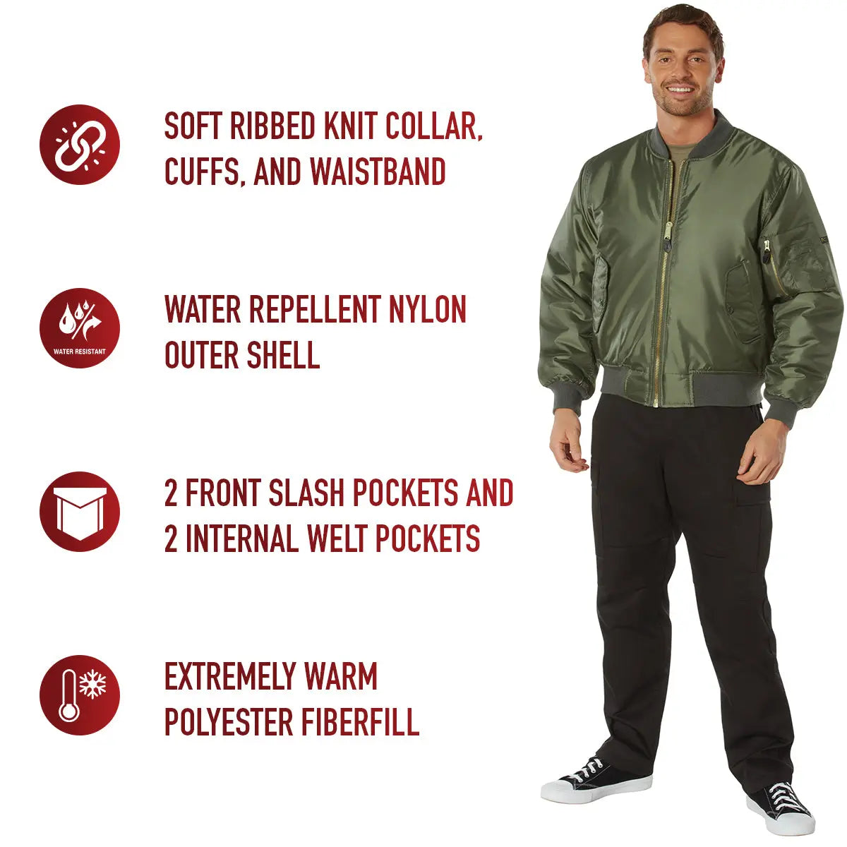 Rothco MA-1 Flight Jacket LARSON TACTICAL SUPPLY