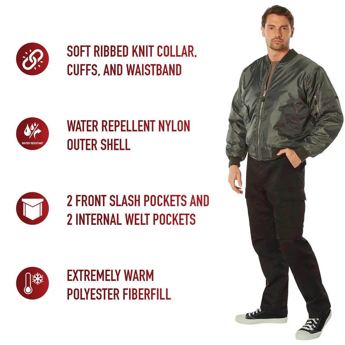 Rothco MA-1 Flight Jacket LARSON TACTICAL SUPPLY