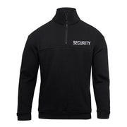 Rothco Security 1/4 Zip Job Shirt - Black LARSON TACTICAL SUPPLY