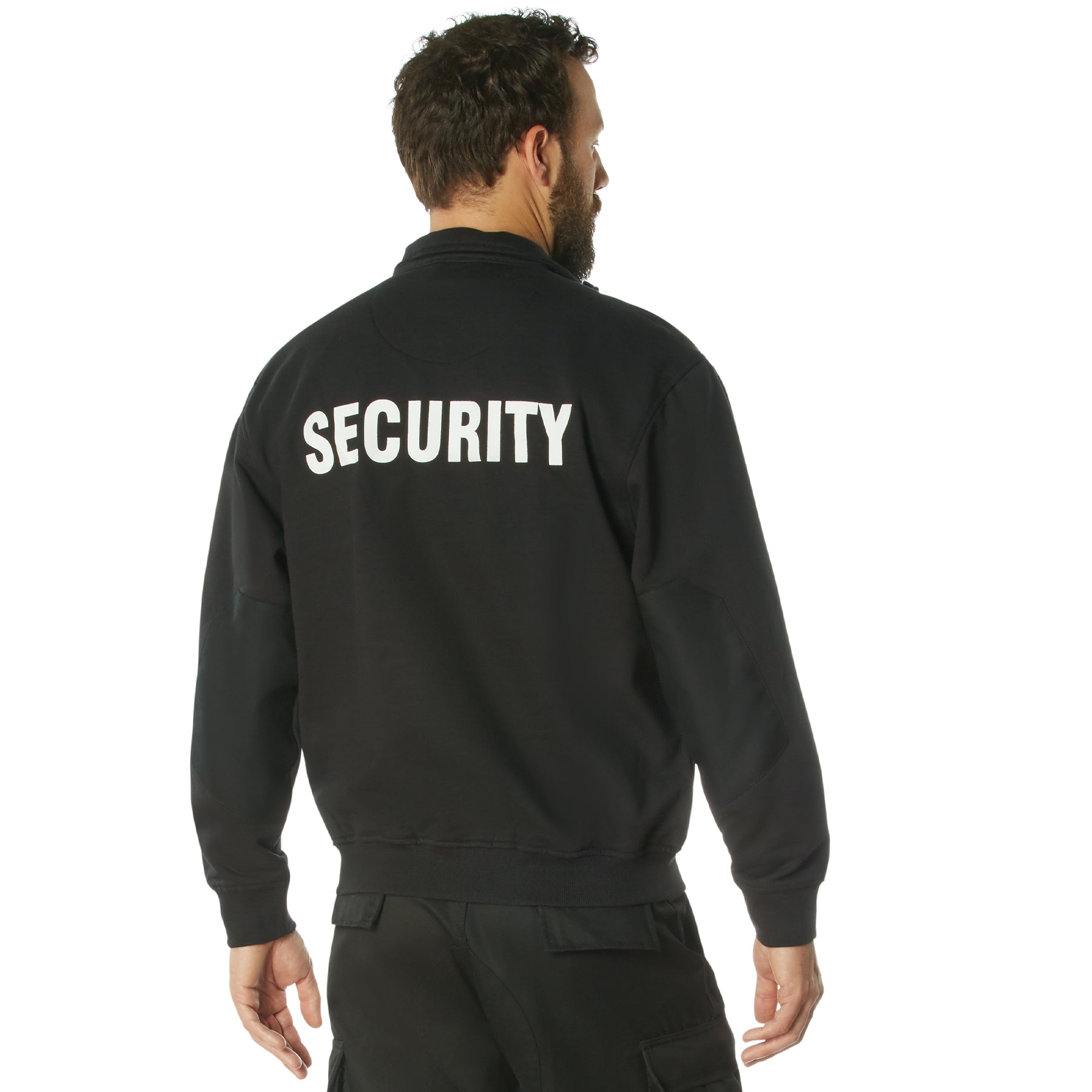 Rothco Security 1/4 Zip Job Shirt - Black LARSON TACTICAL SUPPLY