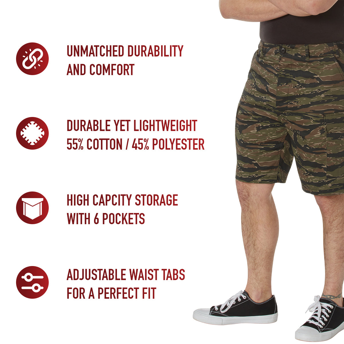Rothco Camo BDU Shorts LARSON TACTICAL SUPPLY