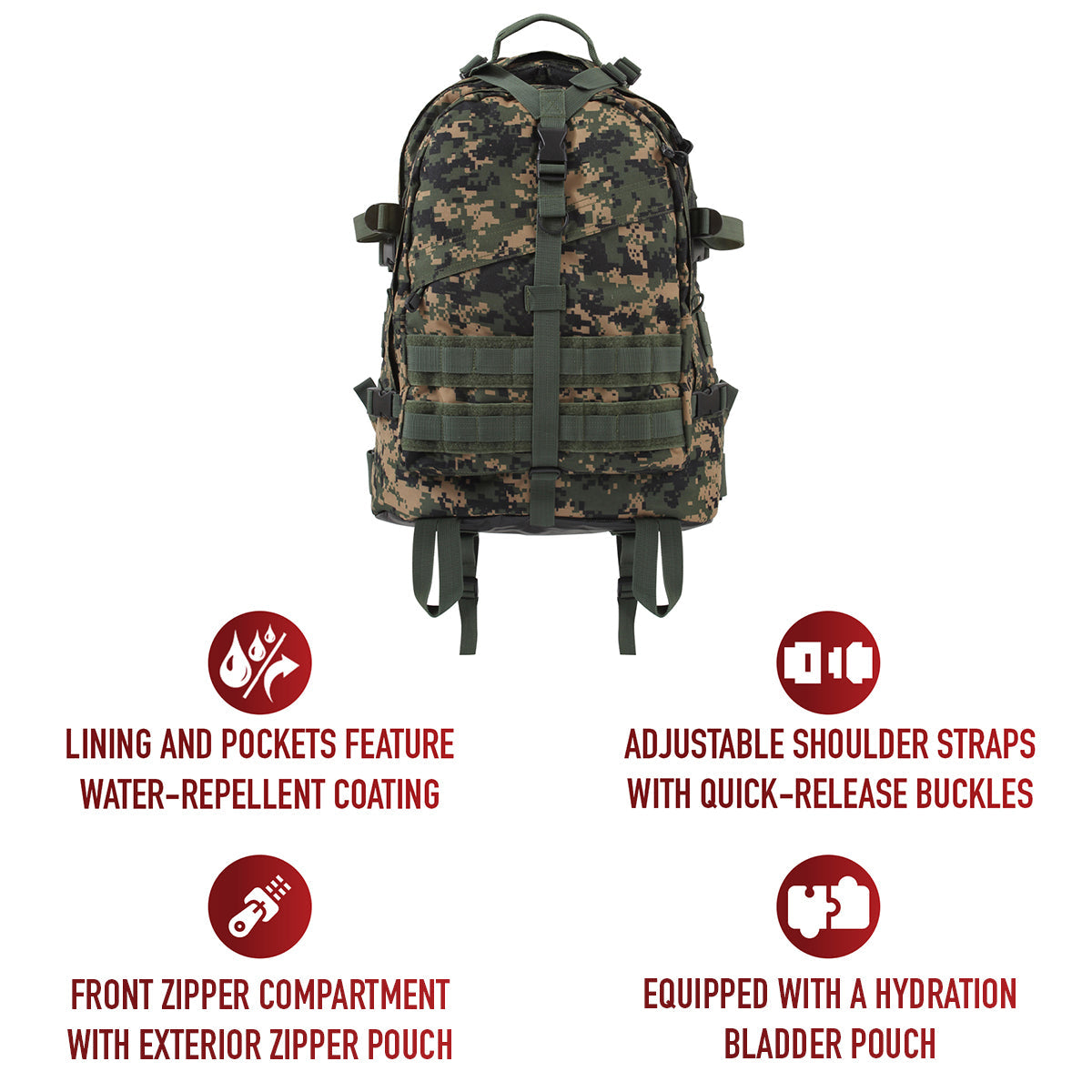 Rothco Large Camo Transport Pack LARSON TACTICAL SUPPLY