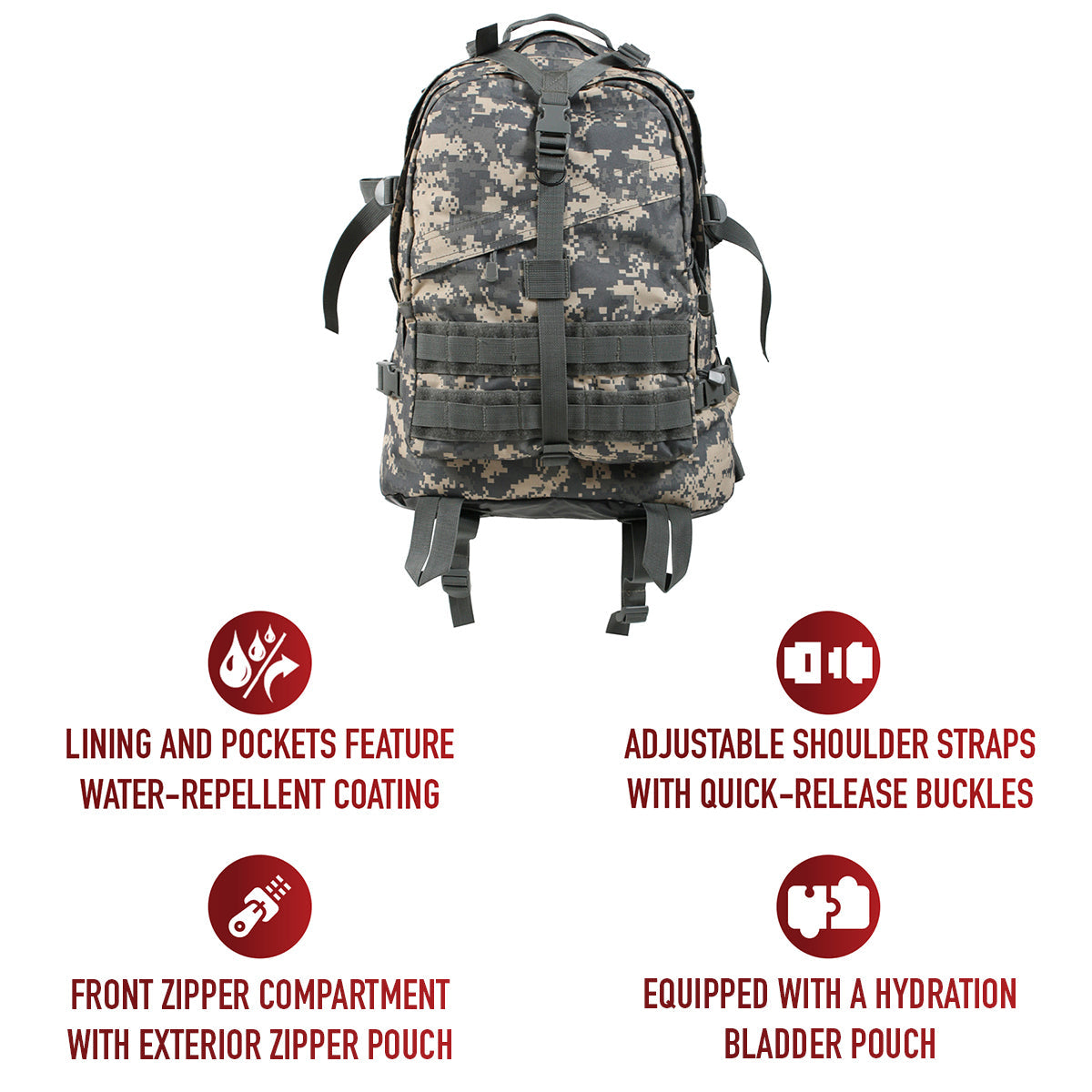 Rothco Large Camo Transport Pack LARSON TACTICAL SUPPLY