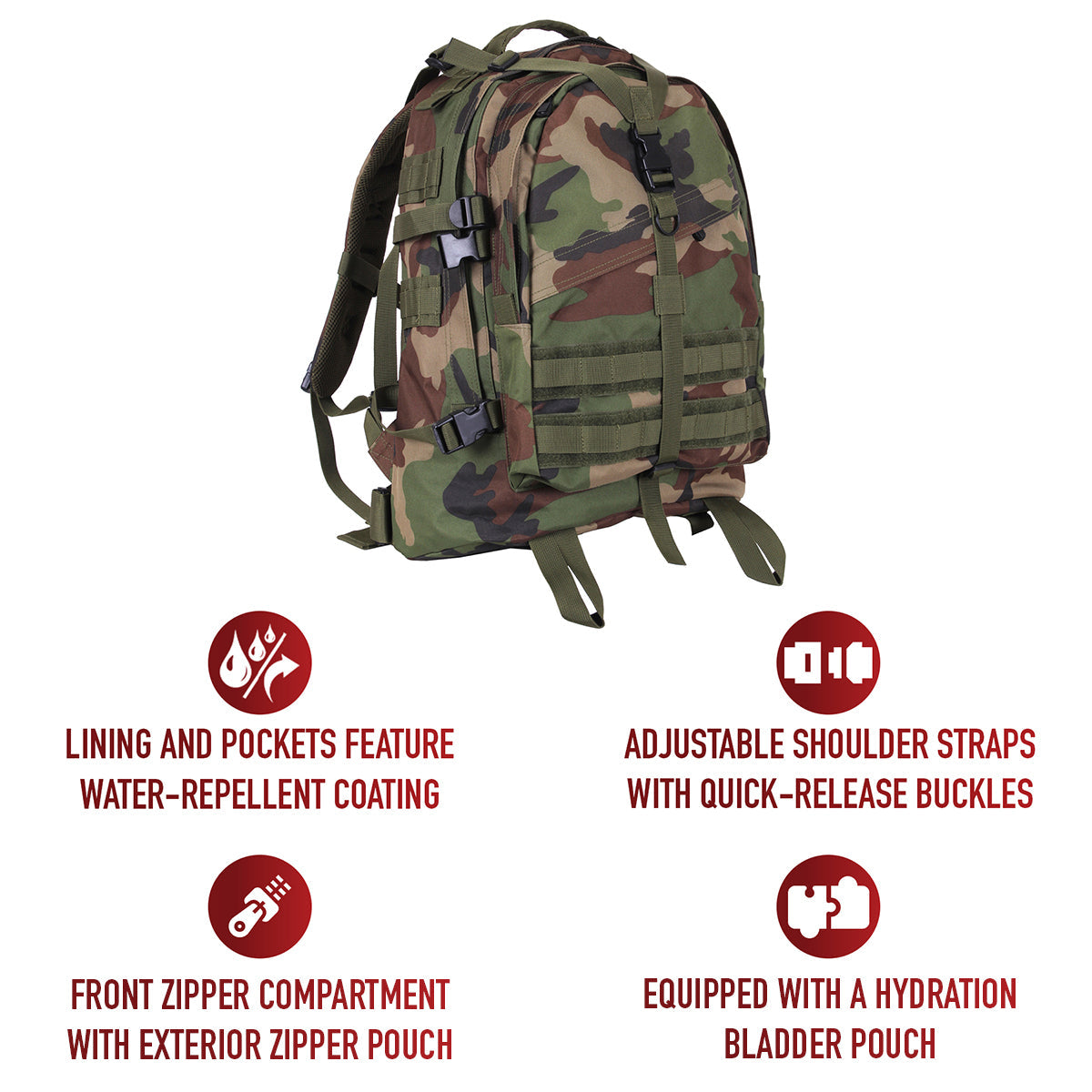 Rothco Large Camo Transport Pack LARSON TACTICAL SUPPLY