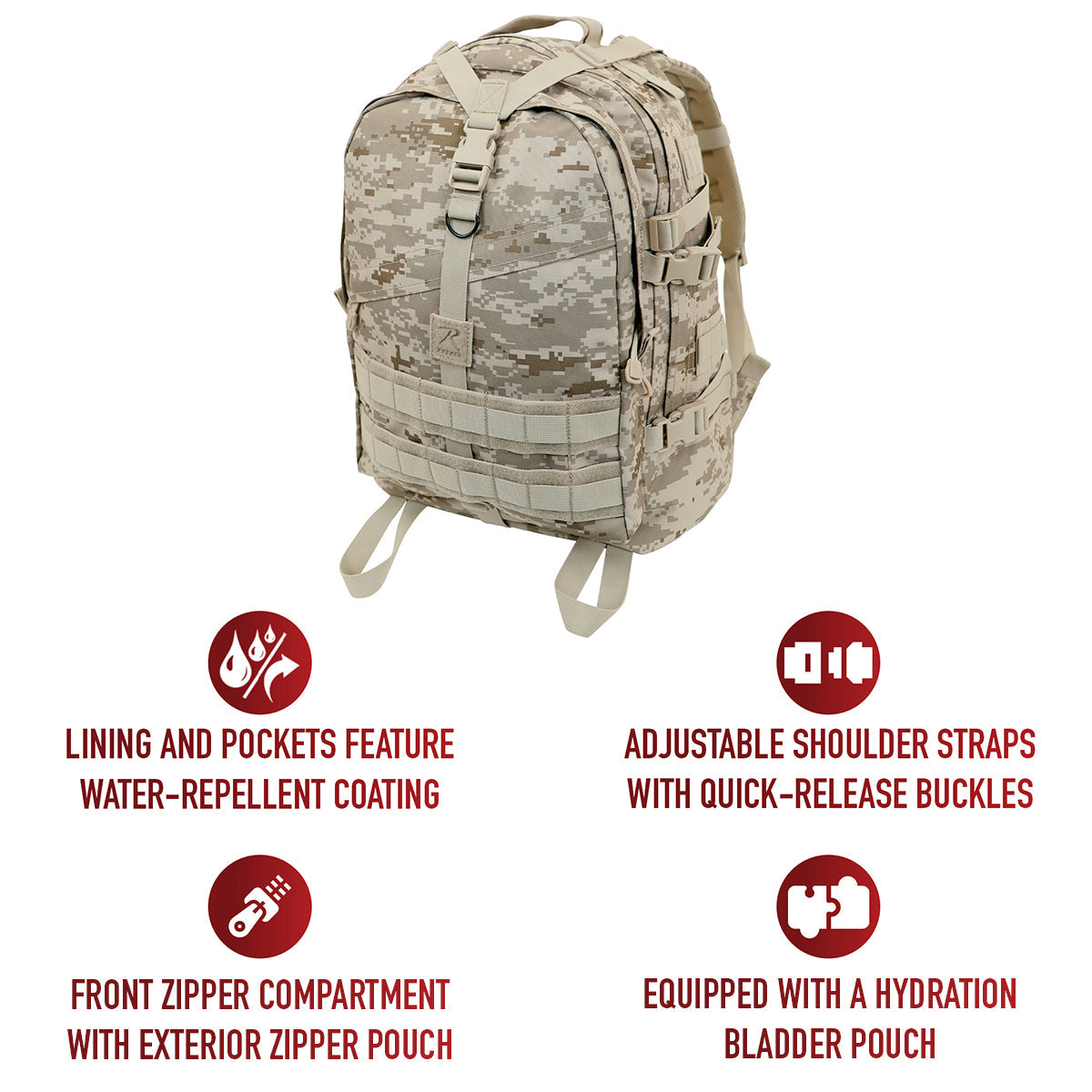 Rothco Large Camo Transport Pack LARSON TACTICAL SUPPLY