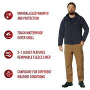 Rothco All Weather 3-In-1 Jacket LARSON TACTICAL SUPPLY