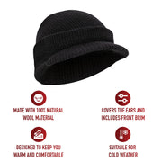 Rothco Genuine G.I. Watch Cap with Brim LARSON TACTICAL SUPPLY