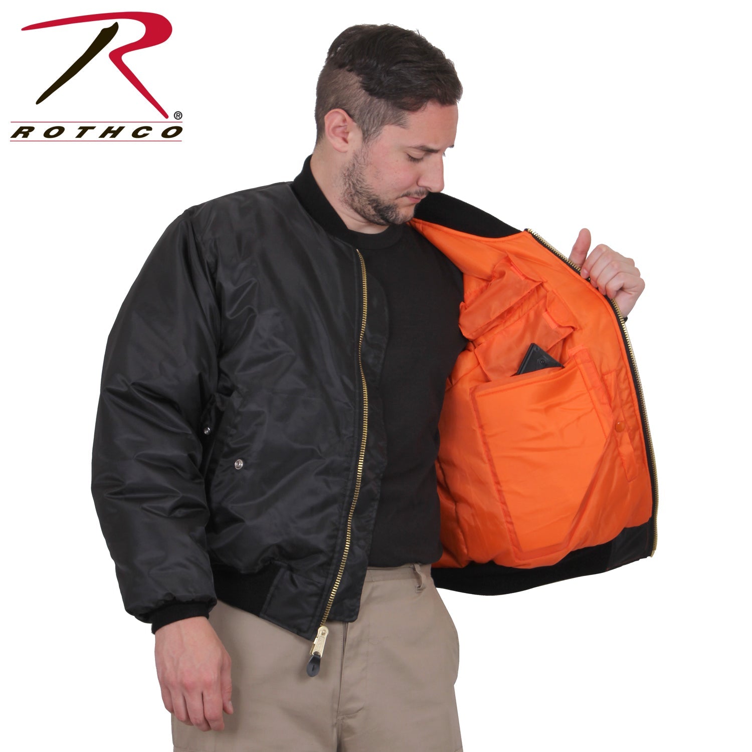 Rothco Concealed Carry MA-1 Flight Jacket LARSON TACTICAL SUPPLY
