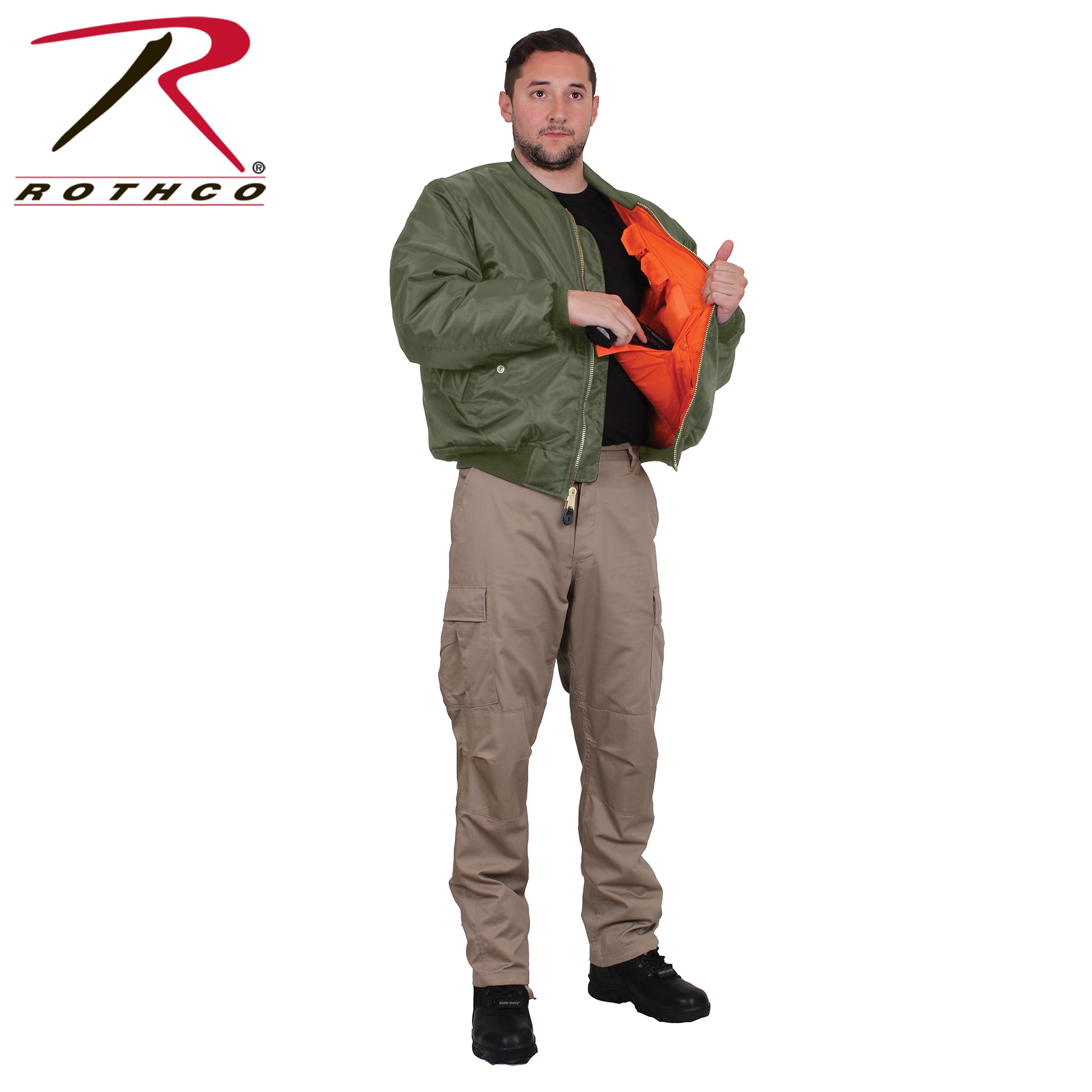 Rothco Concealed Carry MA-1 Flight Jacket LARSON TACTICAL SUPPLY