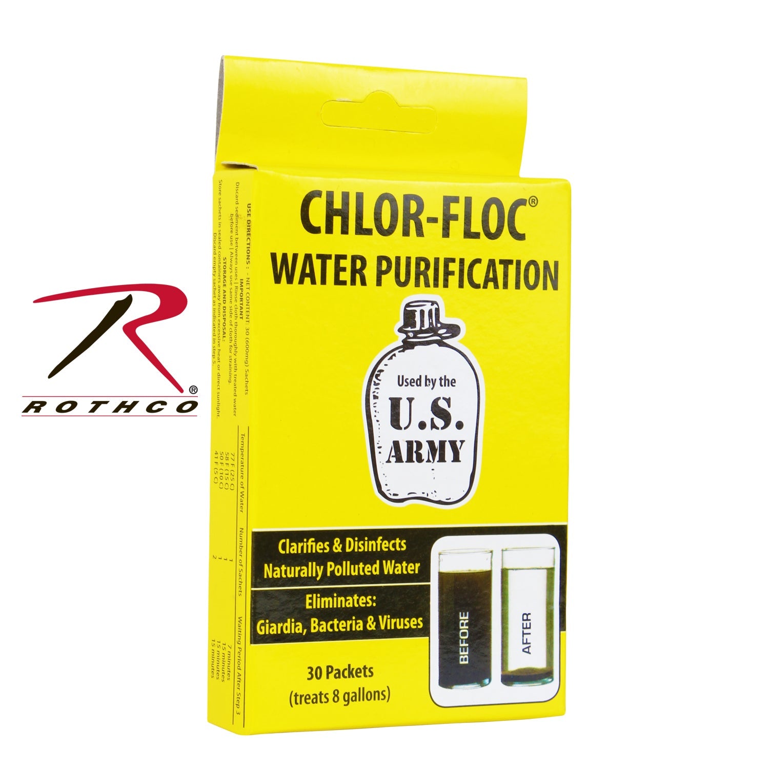 Chlor Floc Military Water Purification Powder Packets LARSON TACTICAL SUPPLY