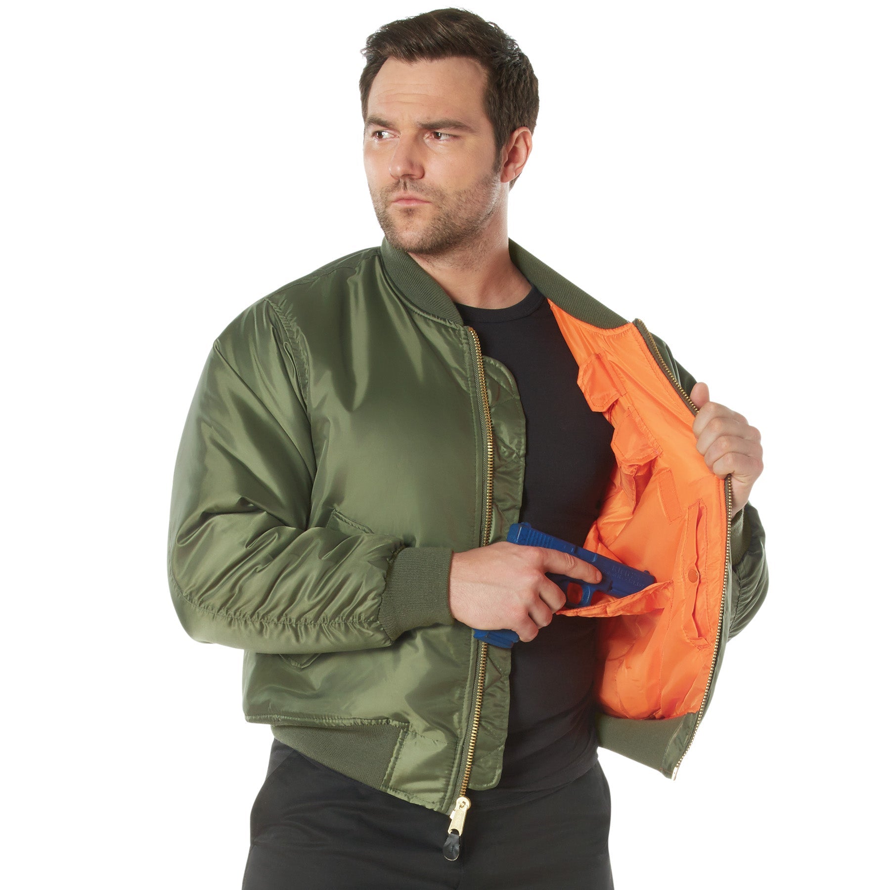 Rothco Concealed Carry MA-1 Flight Jacket LARSON TACTICAL SUPPLY