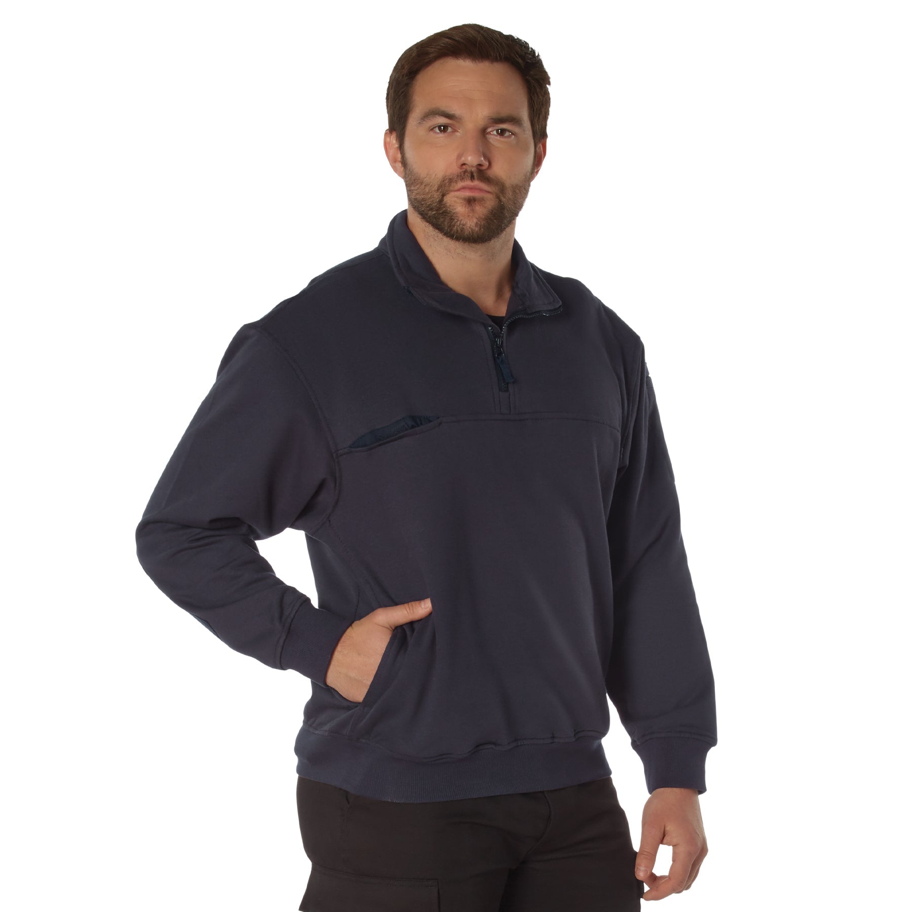 Rothco Firefighter / EMS Quarter Zip Job Shirt LARSON TACTICAL SUPPLY
