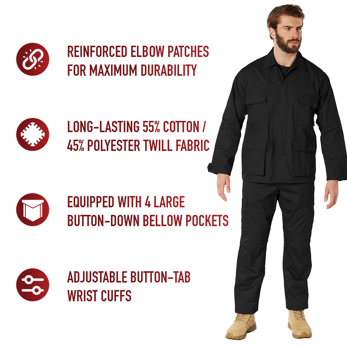 Rothco Twill BDU Shirt LARSON TACTICAL SUPPLY