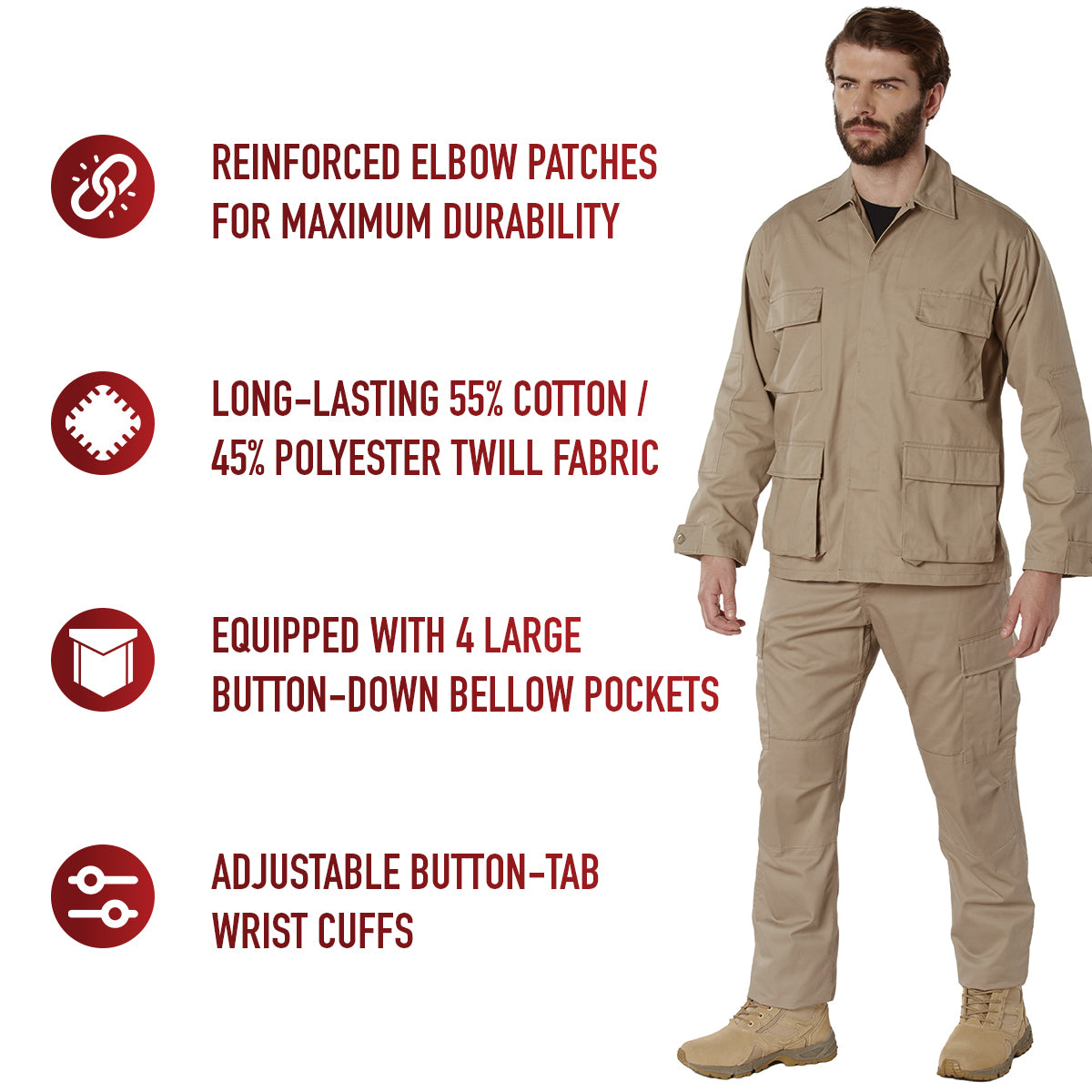 Rothco Twill BDU Shirt LARSON TACTICAL SUPPLY