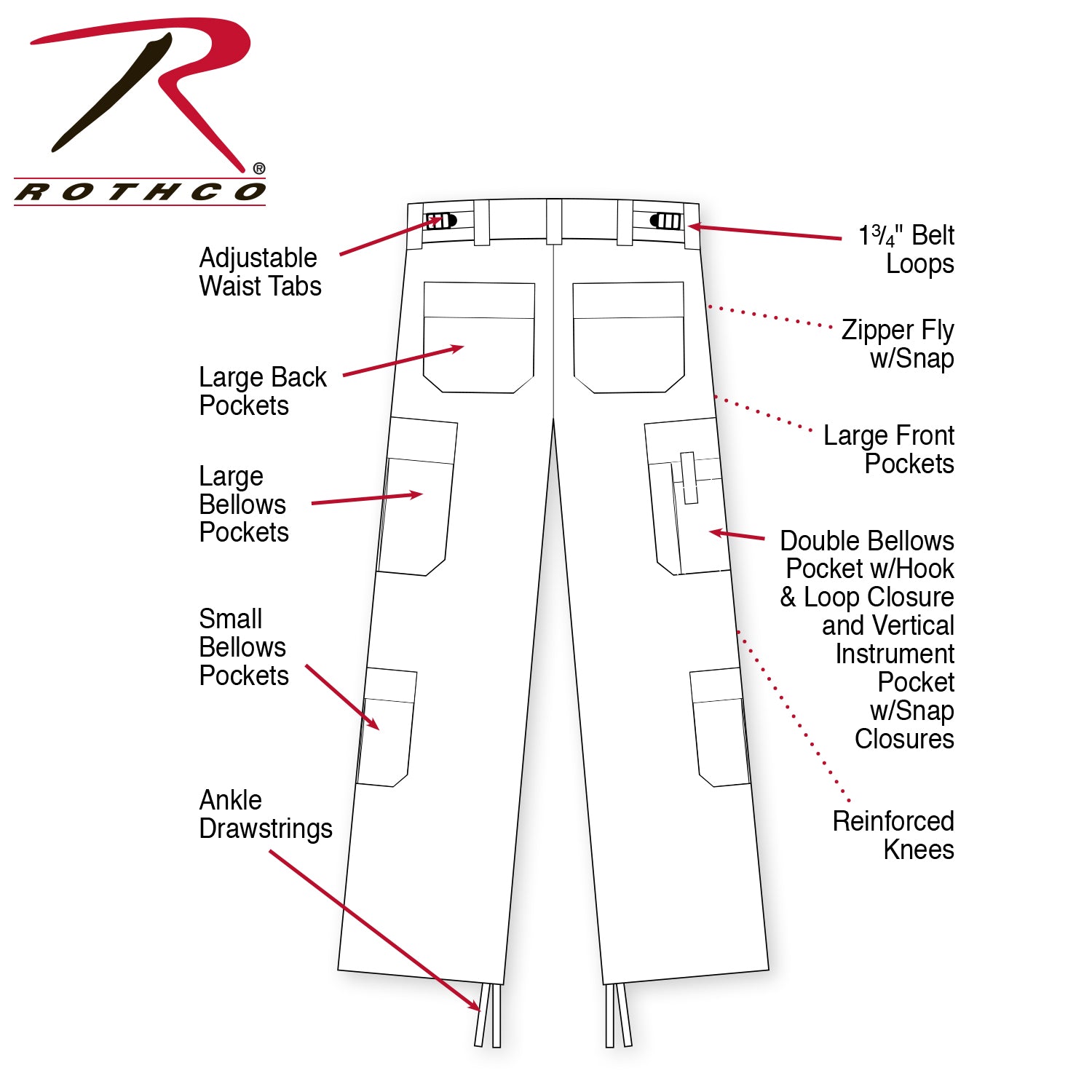Rothco EMT Pants LARSON TACTICAL SUPPLY