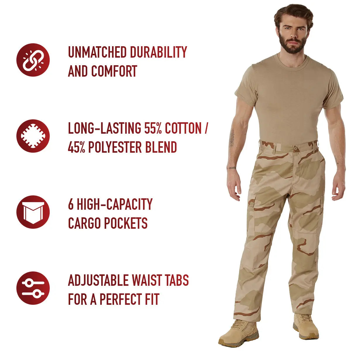 Rothco Camo Tactical BDU Pants LARSON TACTICAL SUPPLY