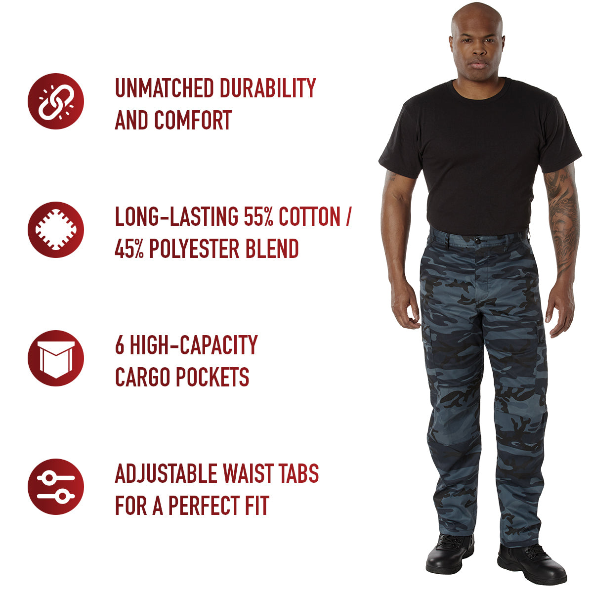 Rothco Color Camo Tactical BDU Pants LARSON TACTICAL SUPPLY