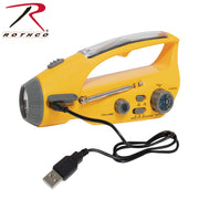 Rothco Solar/Wind Up Flashlight with Radio LARSON TACTICAL SUPPLY