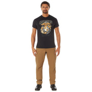 Black Ink Marines First To Fight T-Shirt LARSON TACTICAL SUPPLY