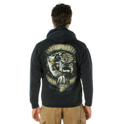 Black Ink U.S.M.C. Bulldog Hooded Pullover Sweatshirt LARSON TACTICAL SUPPLY