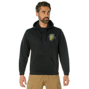 Black Ink U.S.M.C. Bulldog Hooded Pullover Sweatshirt LARSON TACTICAL SUPPLY