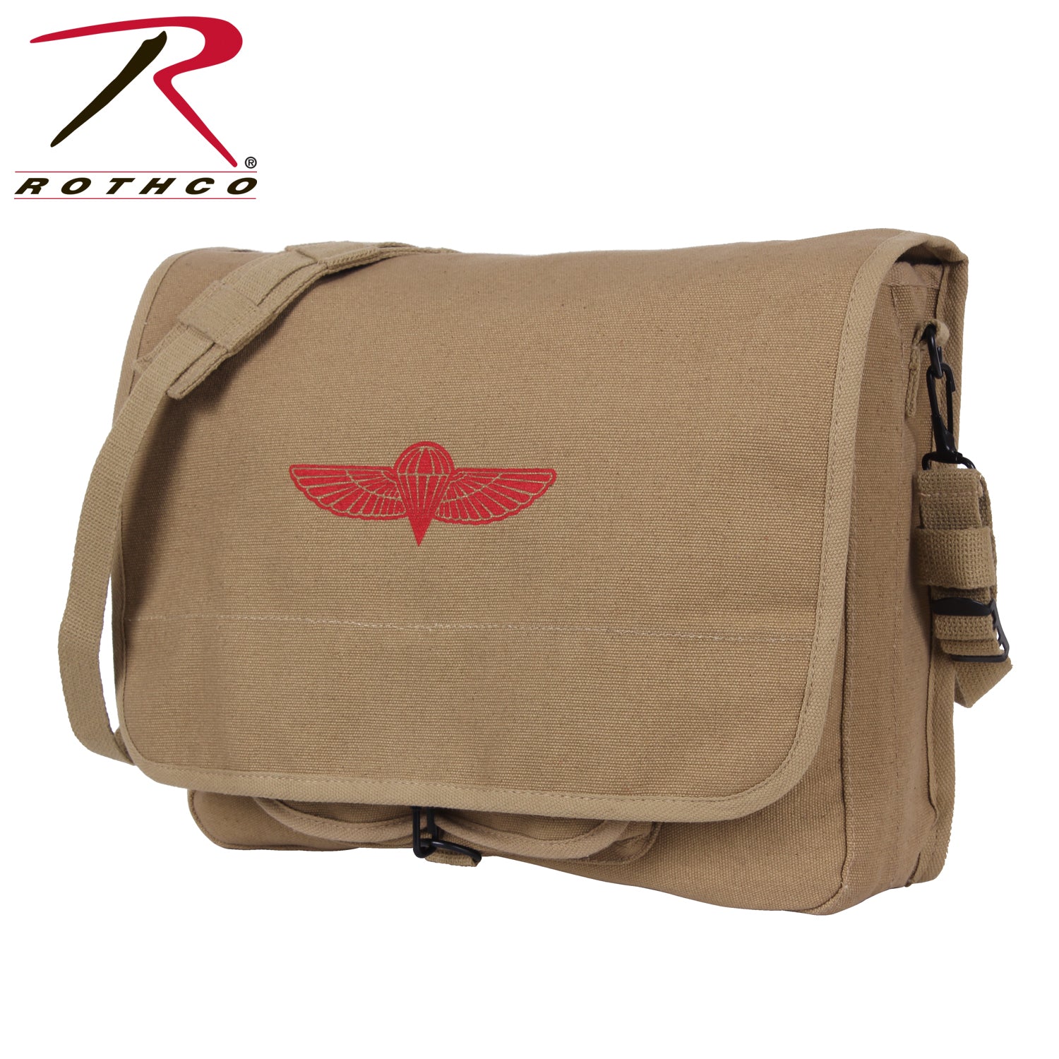 Rothco Canvas Paratrooper Messenger Bag LARSON TACTICAL SUPPLY