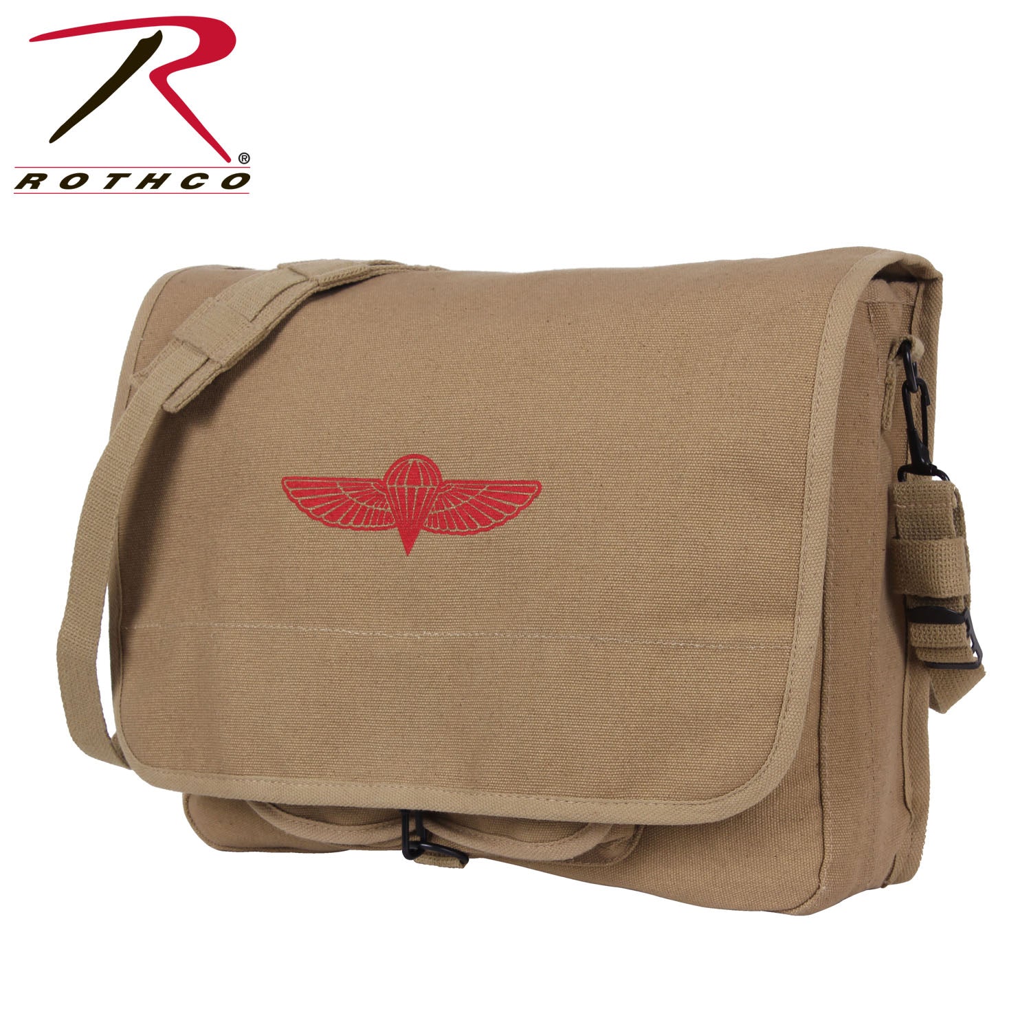 Rothco Canvas Paratrooper Messenger Bag LARSON TACTICAL SUPPLY