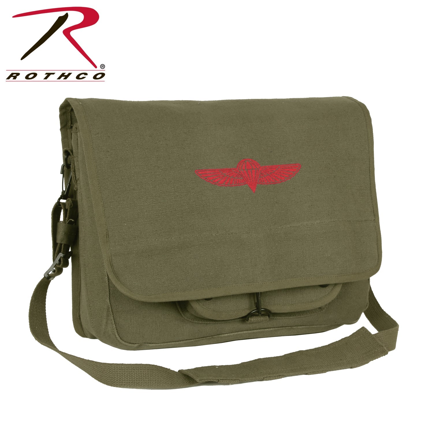 Rothco Canvas Paratrooper Messenger Bag LARSON TACTICAL SUPPLY