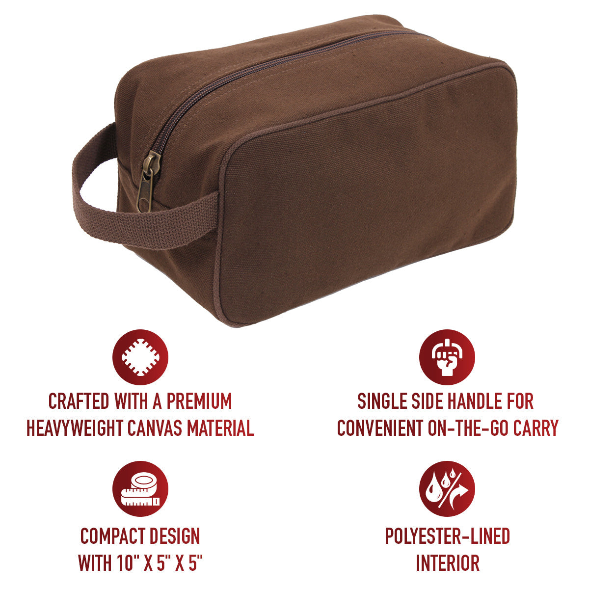 Rothco Canvas Travel Dopp Kit LARSON TACTICAL SUPPLY