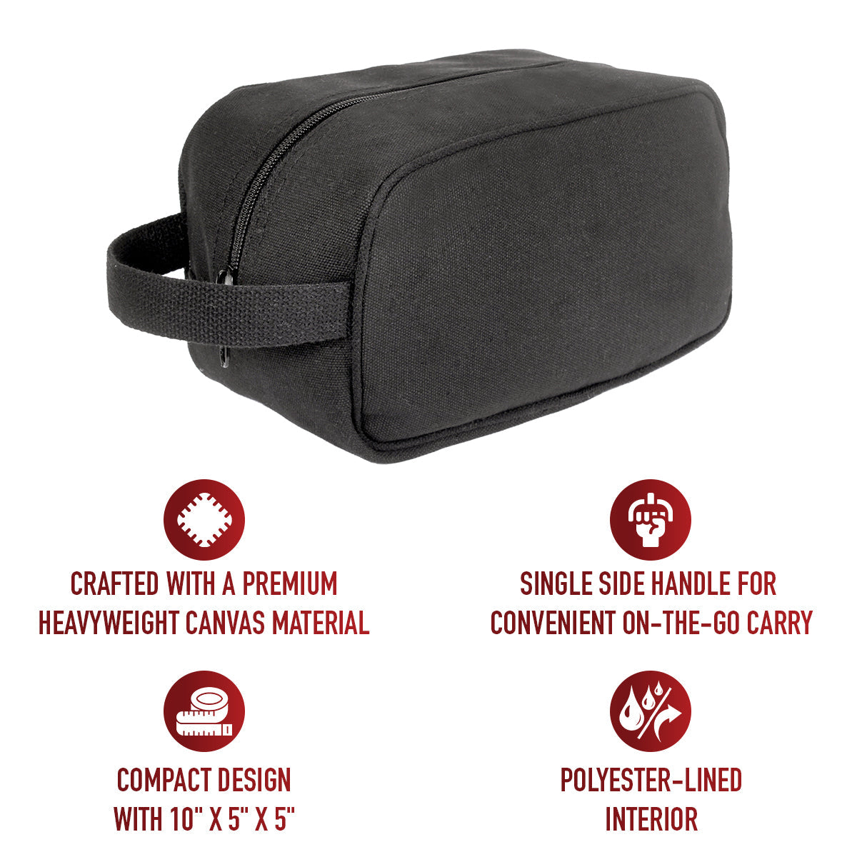 Rothco Canvas Travel Dopp Kit LARSON TACTICAL SUPPLY