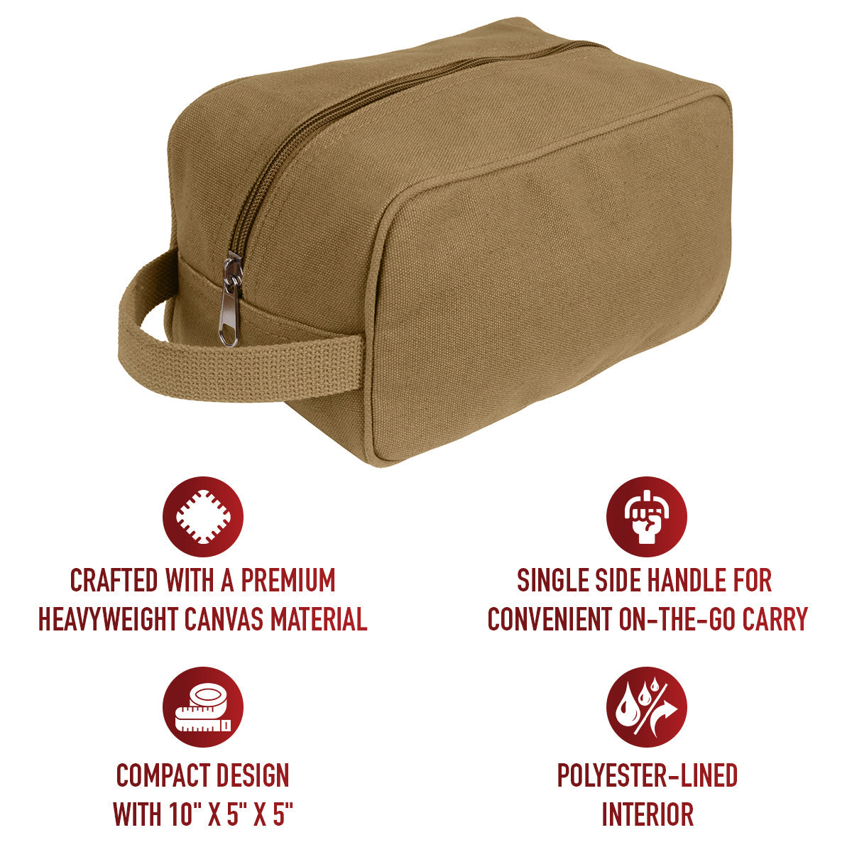 Rothco Canvas Travel Dopp Kit LARSON TACTICAL SUPPLY
