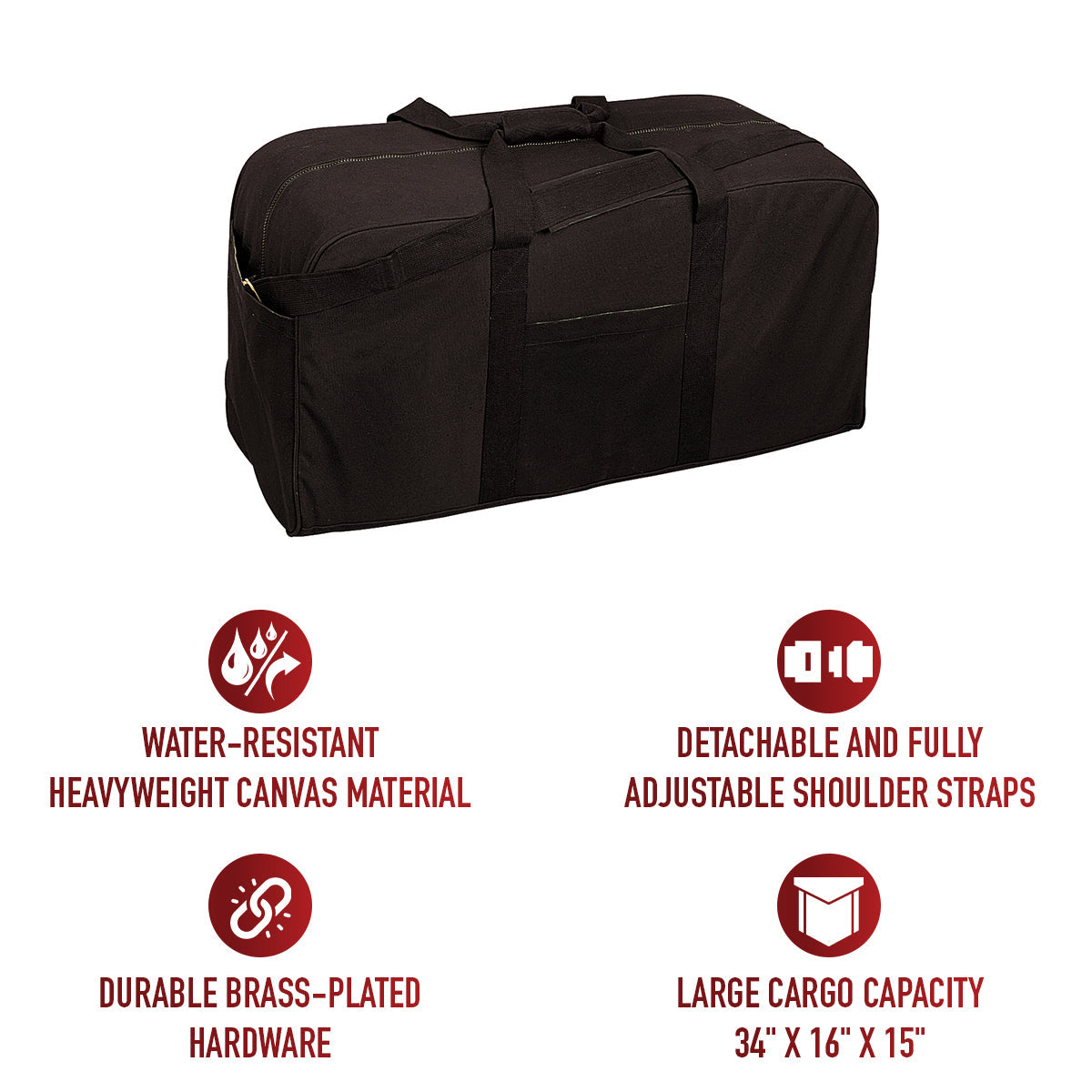 Rothco Jumbo Canvas Cargo Bag LARSON TACTICAL SUPPLY