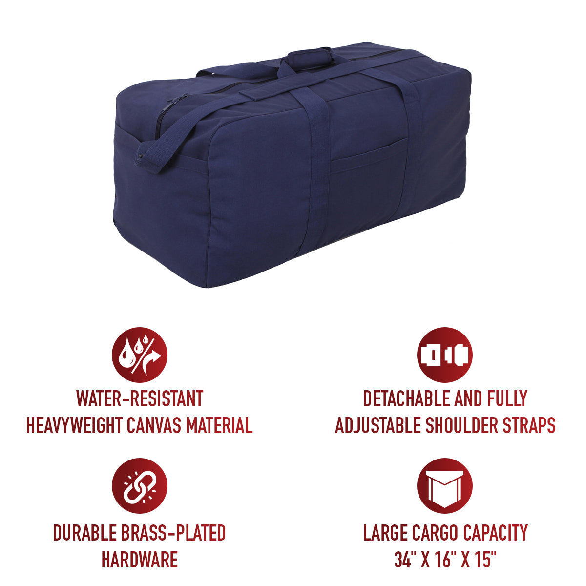 Rothco Jumbo Canvas Cargo Bag LARSON TACTICAL SUPPLY