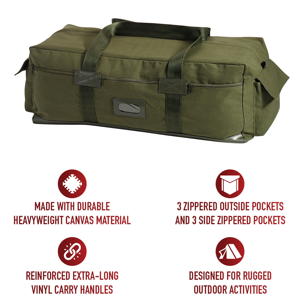 Rothco Canvas Israeli Type Duffle Bag LARSON TACTICAL SUPPLY