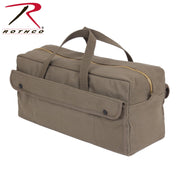 Rothco Canvas Jumbo Tool Bag With Brass Zipper LARSON TACTICAL SUPPLY